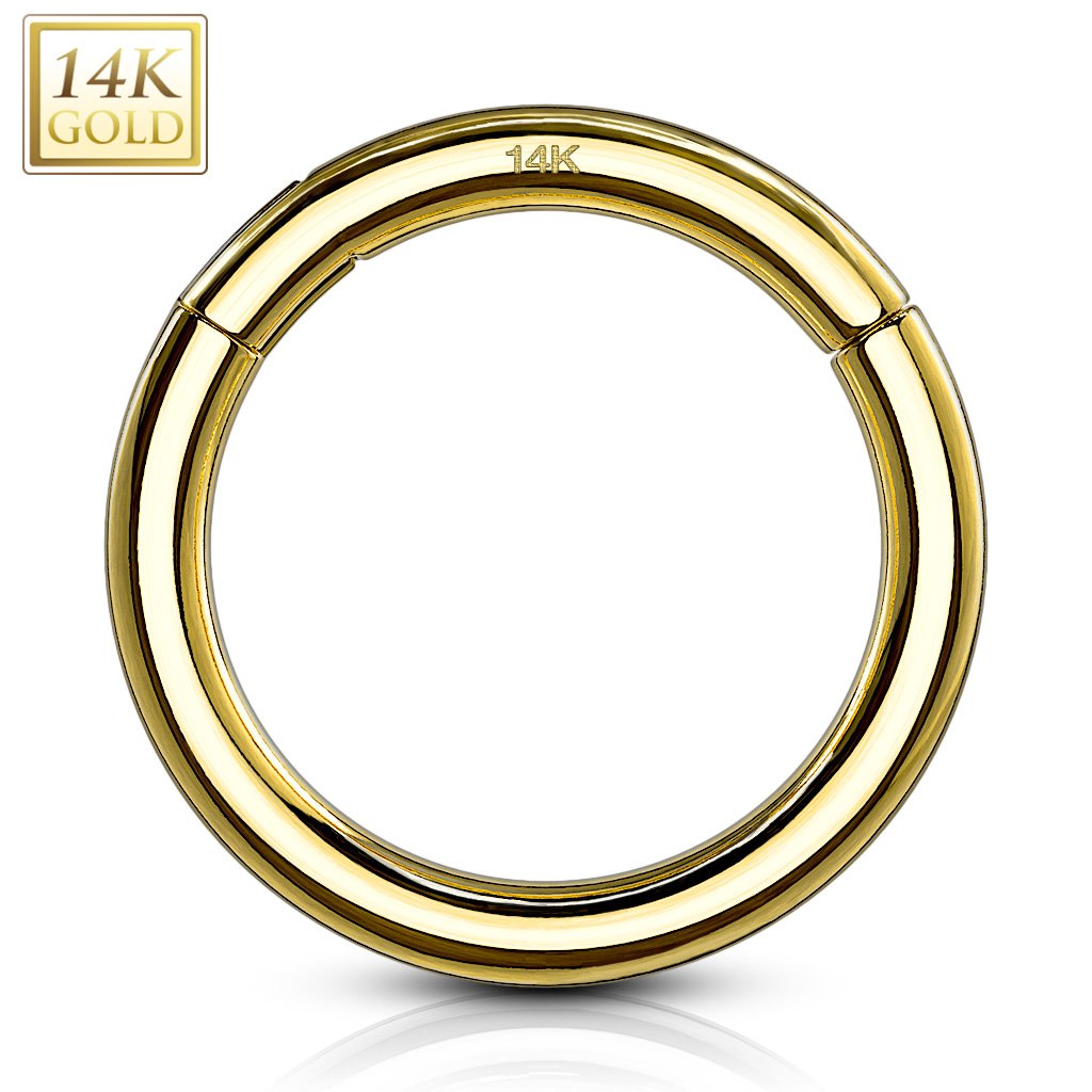 High Quality Precision 14 Karat Solid Gold Hinged Segment Rings